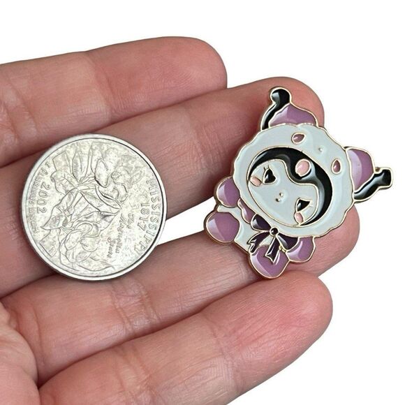 Kawaii Purple Winter Coat Bunny Enamel Pin - Picture 7 of 11
